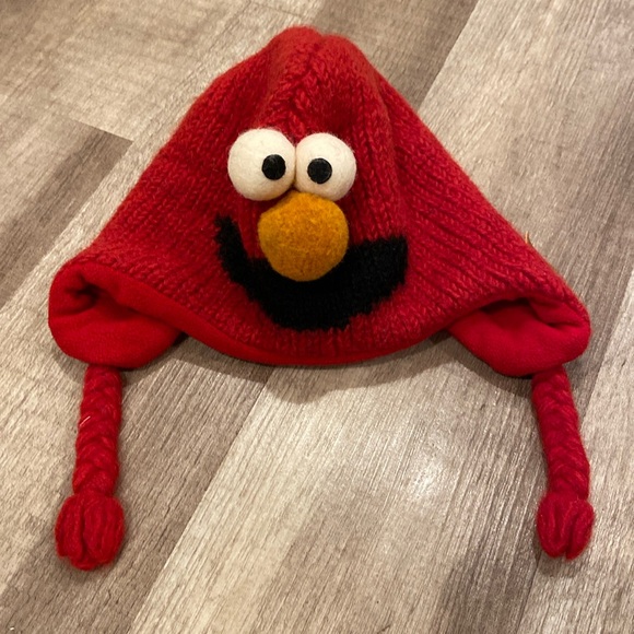Handmade kids Elmo wool hat - Picture 1 of 7